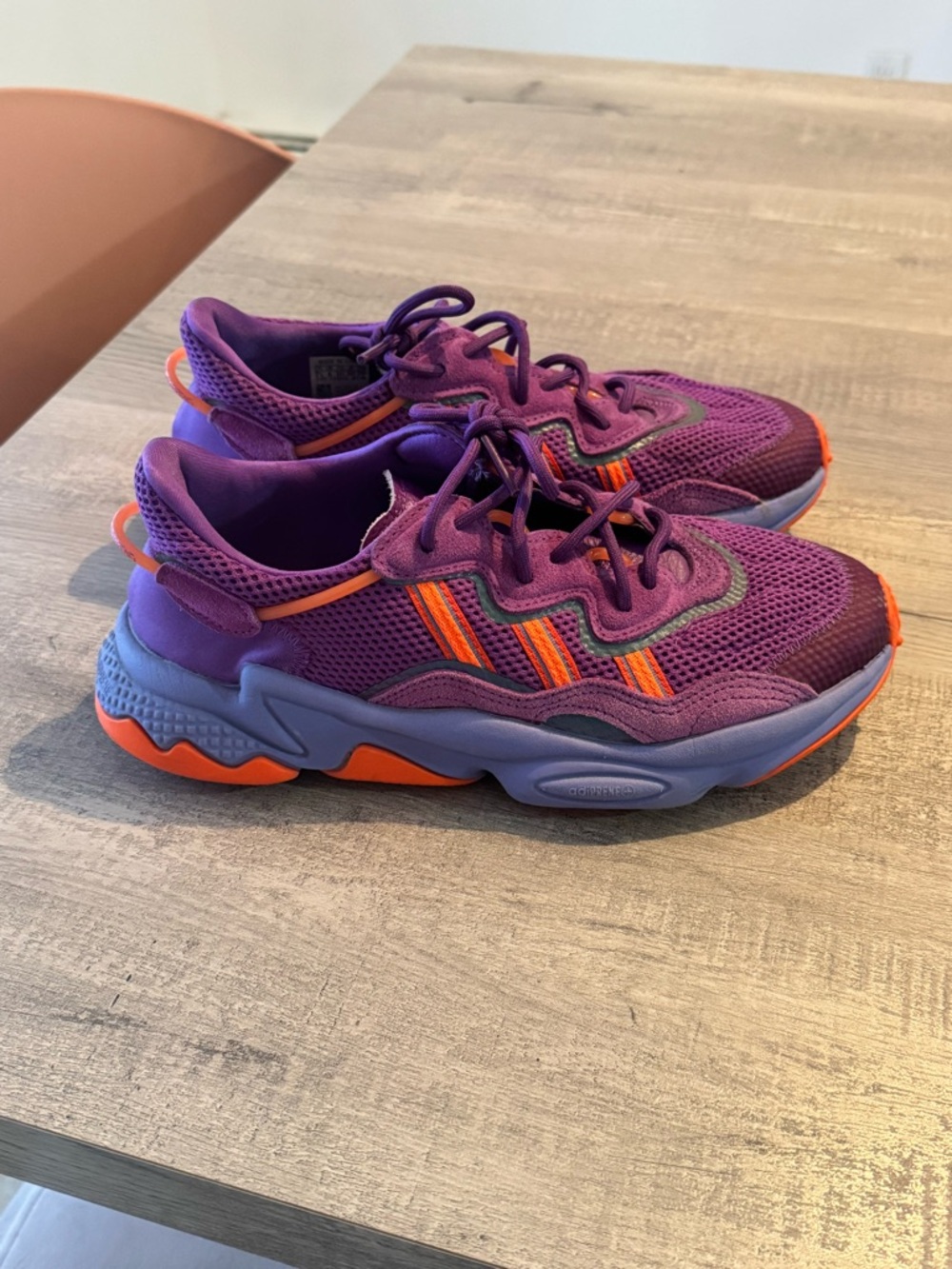 adidas Ozweego W Purple Sneakers with Orange Accents